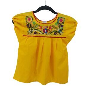 Miguel Clothing Mexican Yellow Mexico Top shirt Campesina 4